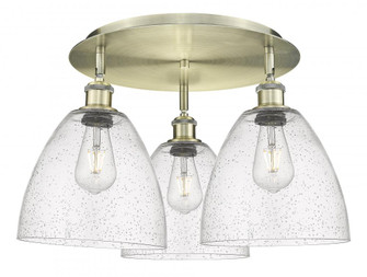 Bristol - 3 Light - 21 inch - Antique Brass - Semi-Flush Mount (3442|516-3C-AB-GBD-94)
