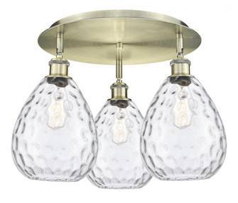 Waverly - 3 Light - 20 inch - Antique Brass - Semi-Flush Mount (3442|516-3C-AB-G372)