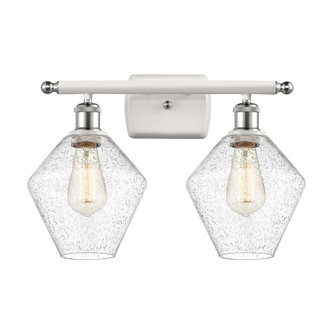 Cindyrella - 2 Light - 18 inch - White Polished Chrome - Bath Vanity Light (3442|516-2W-WPC-G654-8)
