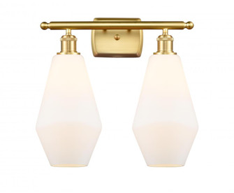 Cindyrella - 2 Light - 17 inch - Satin Gold - Bath Vanity Light (3442|516-2W-SG-G651-7)