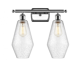 Cindyrella - 2 Light - 17 inch - Polished Chrome - Bath Vanity Light (3442|516-2W-PC-G654-7)