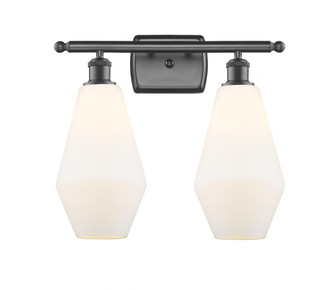 Cindyrella - 2 Light - 17 inch - Oil Rubbed Bronze - Bath Vanity Light (3442|516-2W-OB-G651-7)