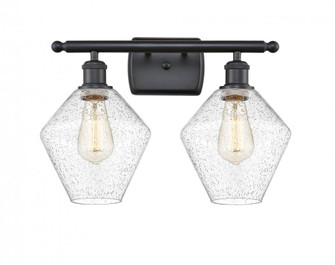 Cindyrella - 2 Light - 18 inch - Matte Black - Bath Vanity Light (3442|516-2W-BK-G654-8)
