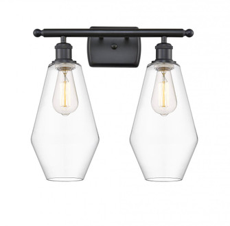 Cindyrella - 2 Light - 17 inch - Matte Black - Bath Vanity Light (3442|516-2W-BK-G652-7)