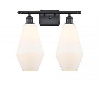 Cindyrella - 2 Light - 17 inch - Matte Black - Bath Vanity Light (3442|516-2W-BK-G651-7)