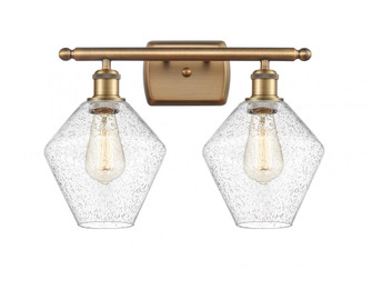 Cindyrella - 2 Light - 18 inch - Brushed Brass - Bath Vanity Light (3442|516-2W-BB-G654-8)