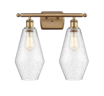 Cindyrella - 2 Light - 17 inch - Brushed Brass - Bath Vanity Light (3442|516-2W-BB-G654-7)