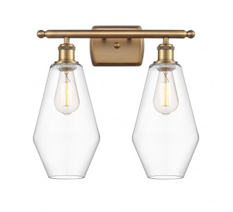 Cindyrella - 2 Light - 17 inch - Brushed Brass - Bath Vanity Light (3442|516-2W-BB-G652-7)