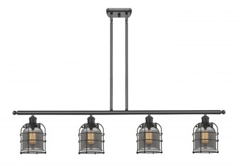 Bell Cage - 4 Light - 48 inch - Matte Black - Stem Hung - Island Light (3442|916-4I-BK-G53-CE)