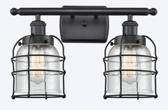 Bell Cage - 2 Light - 16 inch - Matte Black - Bath Vanity Light (3442|916-2W-BK-G54-CE-LED)
