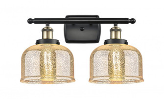 Bell - 2 Light - 18 inch - Black Antique Brass - Bath Vanity Light (3442|916-2W-BAB-G78-LED)