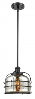Bell Cage - 1 Light - 8 inch - Matte Black - Mini Pendant (3442|916-1S-BK-G78-CE-LED)