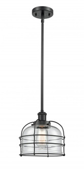 Bell Cage - 1 Light - 8 inch - Matte Black - Mini Pendant (3442|916-1S-BK-G72-CE)