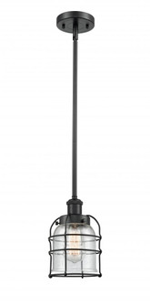 Bell Cage - 1 Light - 5 inch - Matte Black - Mini Pendant (3442|916-1S-BK-G54-CE-LED)