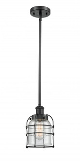 Bell Cage - 1 Light - 5 inch - Matte Black - Mini Pendant (3442|916-1S-BK-G54-CE)