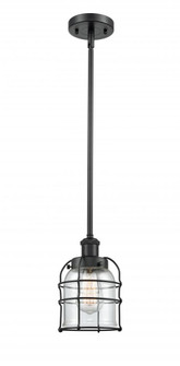 Bell Cage - 1 Light - 5 inch - Matte Black - Mini Pendant (3442|916-1S-BK-G52-CE-LED)