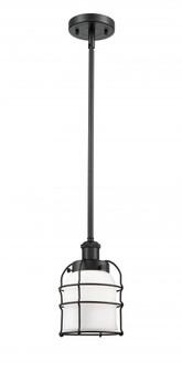 Bell Cage - 1 Light - 5 inch - Matte Black - Mini Pendant (3442|916-1S-BK-G51-CE-LED)