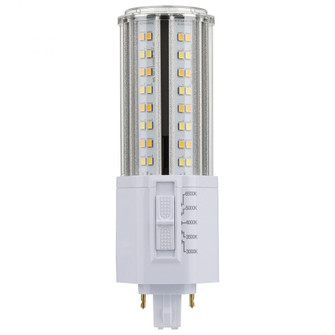 18 Watt LED PL; CCT Selectable; Lumens Selectable; Type B; Ballast Bypass; White Finish; 120-277 (27|S21414)