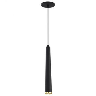 Melrose; 12 Watt; 16''; LED Pendant; Matte Black and Brushed Brass Finish (81|62/828)