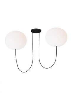 Helium Large 2 Light Chandelier (7355|PBCH36627OPB)