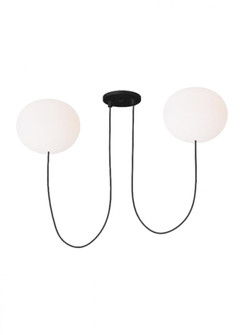 Helium Medium 2 Light Chandelier (7355|PBCH36227OPB)