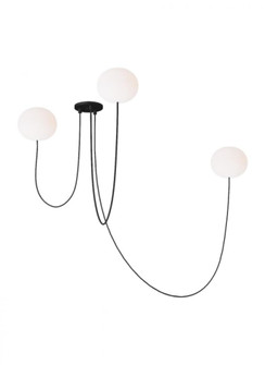 Helium Small 3 Light Chandelier (7355|PBCH35927OPB)