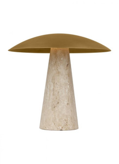 Aegis Medium Travertine Table Lamp (7355|SLTB34327NB/NT)