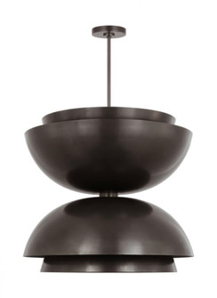 Shanti Grande Double Pendant (7355|SLPD32027BZ)