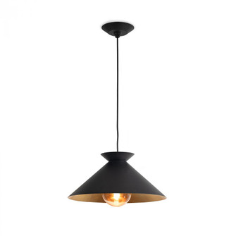 Regina Andrew Viggo Pendant Small (Black and Gold) (5533|16-1430BLK)
