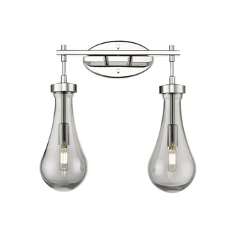 Owego - 2 Light - 17 inch - Polished Nickel - Bath Vanity Light (3442|451-2W-PN-G451-5SM)