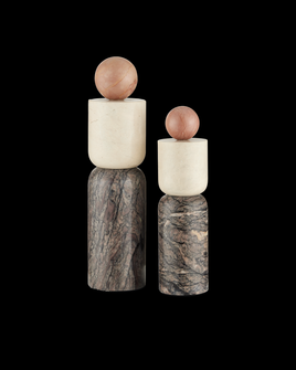 Moreno Marble Objects Set of 2 (92|1200-0817)