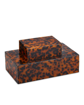 Faux Tortoise Box Set of 2 (92|1200-0737)
