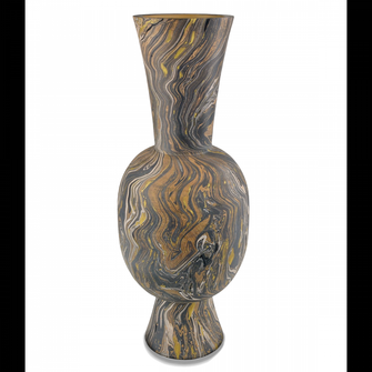 Brown Marbleized Tall Vase (92|1200-0731)