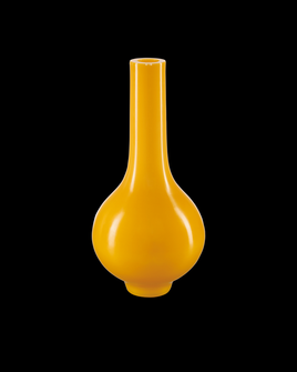 Yellow Peking Long Neck Vase (92|1200-0683)