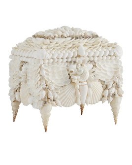 Boardwalk White Shell Jewelry Box (92|1200-0612)