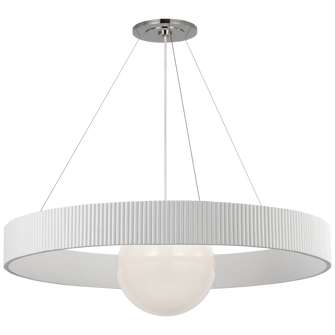 Arena 53'' Ring and Globe Chandelier (279|WS 5002PN/WHT-WG)