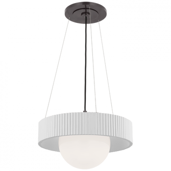 Arena 18'' Ring and Globe Chandelier (279|WS 5000BZ/WHT-WG)