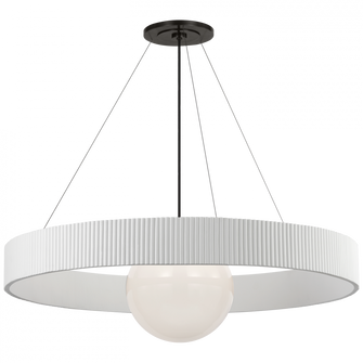 Arena 42'' Ring and Globe Chandelier (279|WS 5001BZ/WHT-WG)