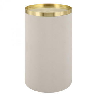 Uttermost Circuit Brass & White Accent Table (85|22991)