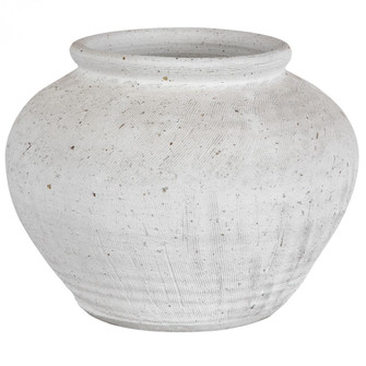 Uttermost Floreana Round White Vase (85|18103)