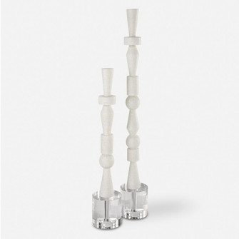 Uttermost Norte White Stone Sculptures Set/2 (85|18102)