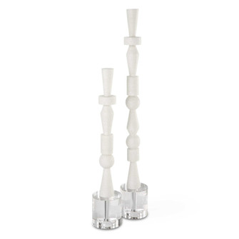 Uttermost Norte White Stone Sculptures Set/2 (85|18102)