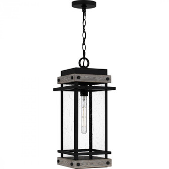Strader 1-Light Matte Black Outdoor Hanging Lantern (26|SAD1909MBK)
