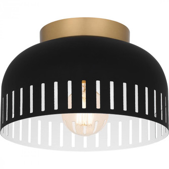 Keagan 1-Light Matte Black Flush Mount Light (26|QFL6208MBK)