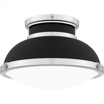 Tobias 2-Light Matte Black Flush Mount Light (26|QFL6184MBK)