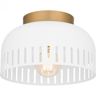 Keagan 1-Light Matte White Flush Mount Light (26|QFL6208W)