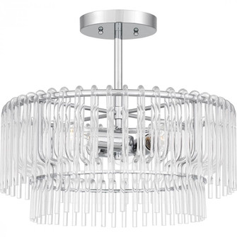 Tayshia 3-Light Polished Chrome Semi-Flush Mount Light (26|PCTAY1718C)