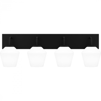 Nielson 4-Light Matte Black Bath Light (26|NIE8629MBK)