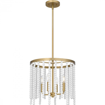 Apelle 4-Light Aged Brass Pendant Light (26|APE2816AB)