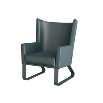 Bleu Wingback Chair (314|FRI09)